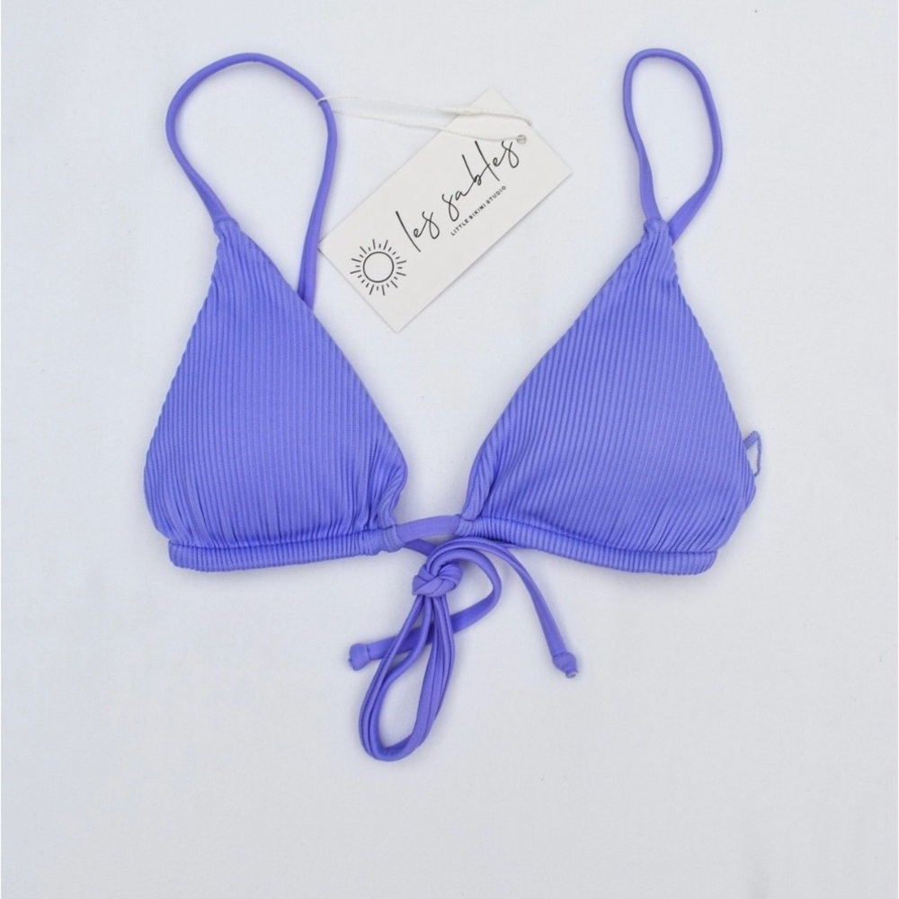 Purple Ribbed Bikini Set - Picture 2 of 6